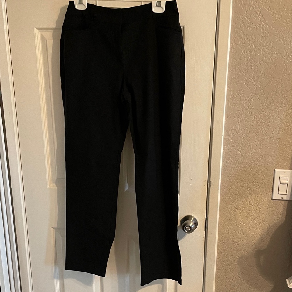 Soho Apparel Ltd Women’s Black Straight-Leg Pants 12